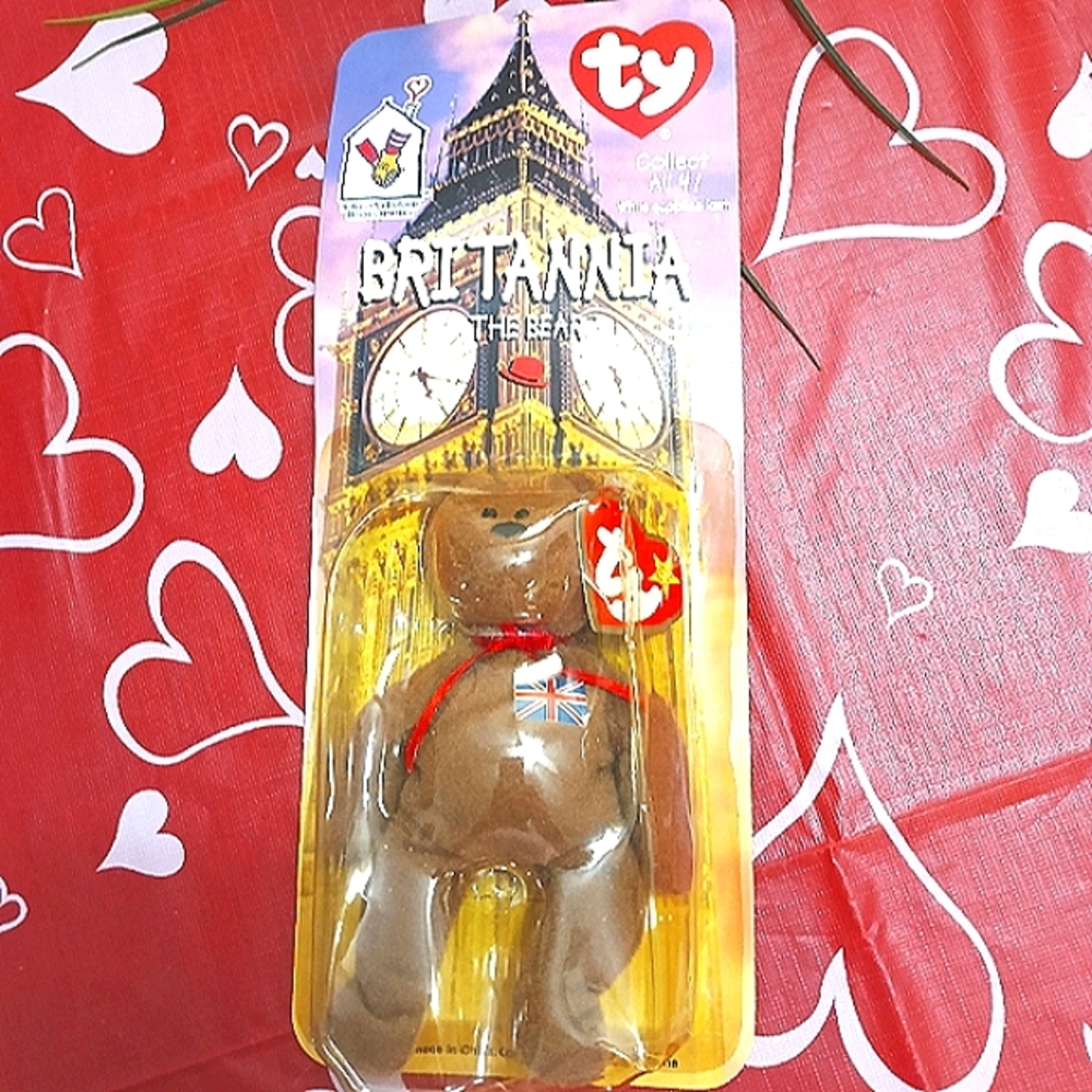 🧸Vintage Ty Britannia the Bear - Brown Collectible Toy🧸